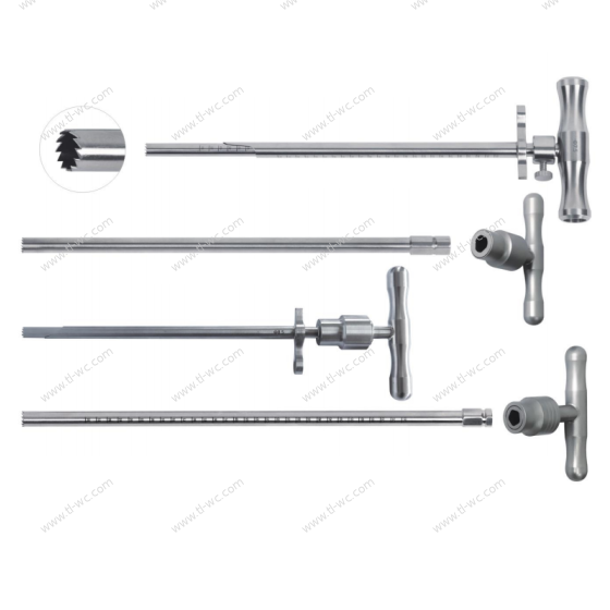 Safety ring saw with handle for spinal endoscopy surgical instruments